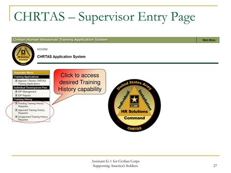 chrtas|army civilian human resources training application system.